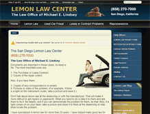 Tablet Screenshot of lemonlawcenter.com